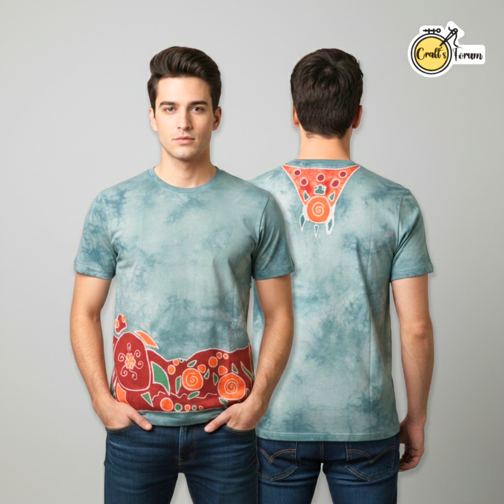 Designer batik t-shirt